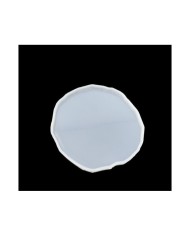 TIRTIKLI YUVARLAK TEPSİ REÇİNE EPOKSİ KALIP - T4