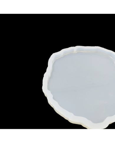 Tırtıklı Bardak Altı Reçine Epoksi Kalıp - Yuvarlak - B6