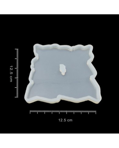 Delikli Bardak Altı Reçine Epoksi Kalıp - Kare -B8