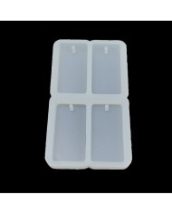 Dörtlü Magent Küçük Takı Epoksi Kalıp - Dikdörtgen - DK2