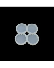 Dörtlü Küçük Magnet Takı Epoksi Kalıp - Yuvarlak - DK3