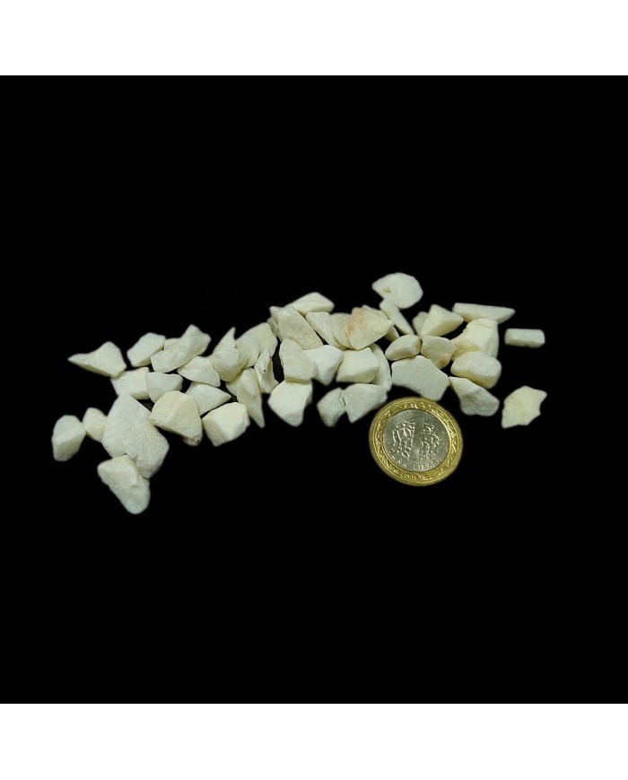 İri Çakıl Taşı - Beyaz - 100gr