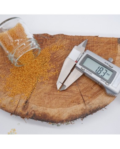 Sarı Uçan Baloncuk Cam Boncuk Deliksiz 10 Gr