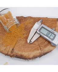 Sarı Uçan Baloncuk Cam Boncuk Deliksiz 10 Gr