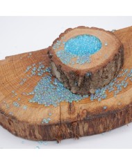 Mavi Uçan Baloncuk Cam Boncuk Deliksiz 10 Gr