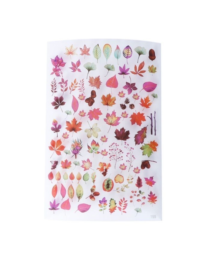 Reçine Epoksi Sticker - Yapraklar 2