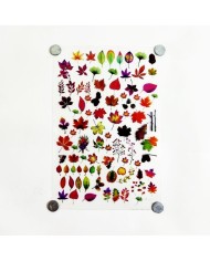 Reçine Epoksi Sticker - Yapraklar 2