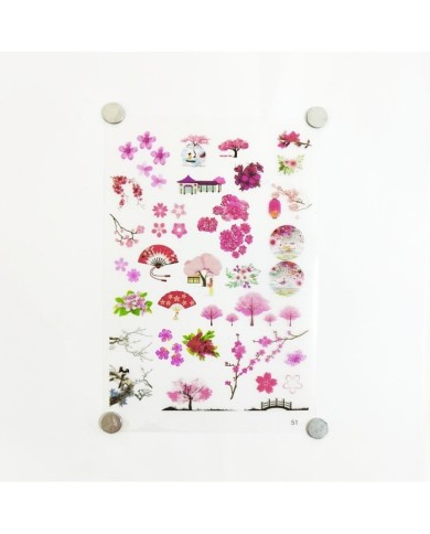 Reçine Epoksi Sticker - Pembe