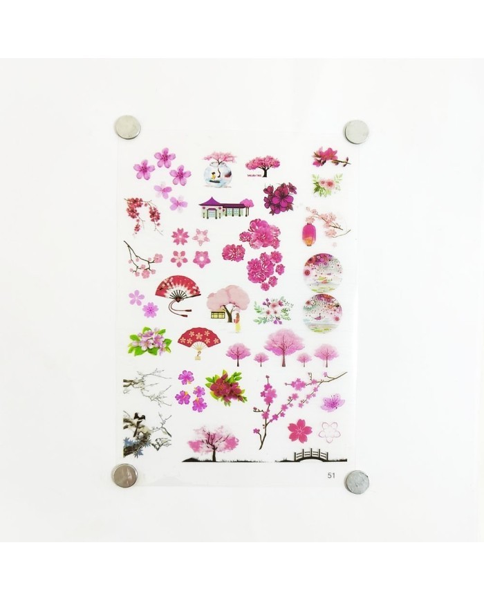 Reçine Epoksi Sticker - Pembe