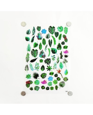 Reçine Epoksi Sticker - Yapraklar 3