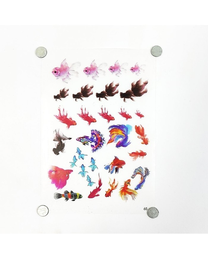 Reçine Epoksi Sticker - Balık 2