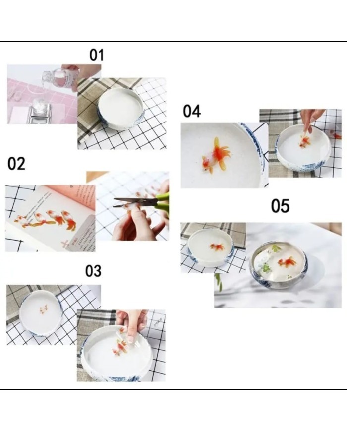 Reçine Epoksi Sticker - Balık 2