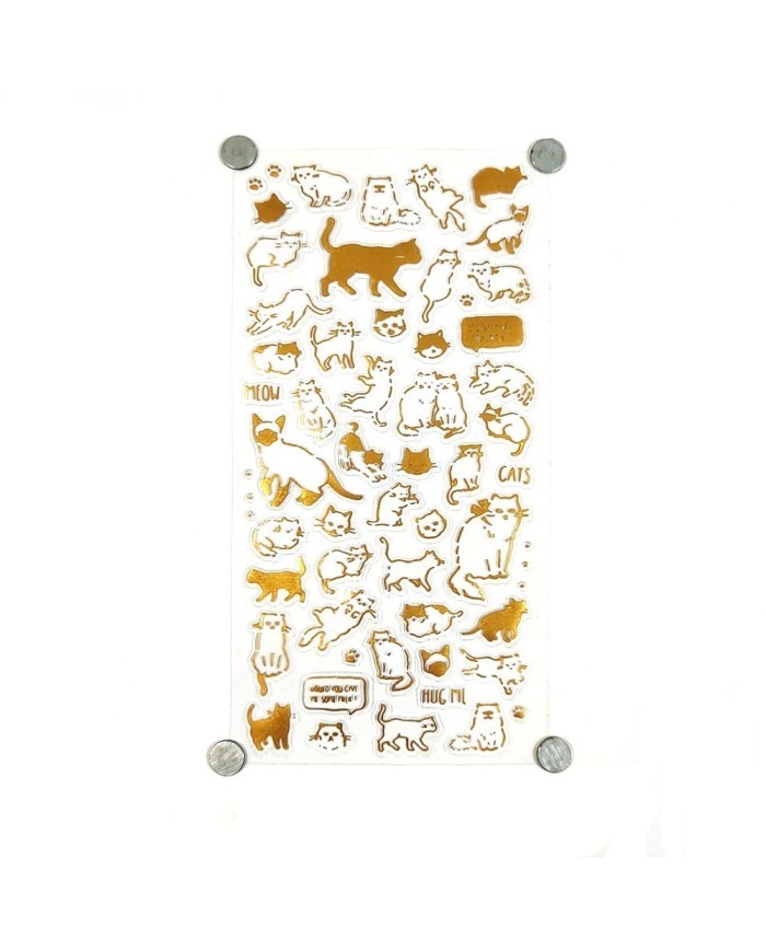 Reçine Epoksi Sticker - Kedi 4