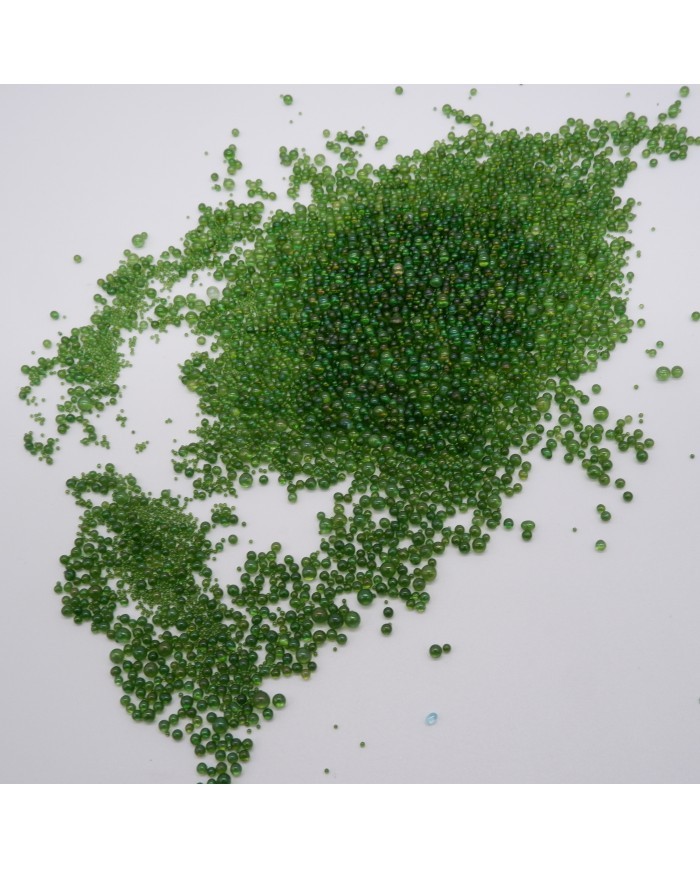 Yeşil Uçan Baloncuk Cam Boncuk Deliksiz 10 Gr