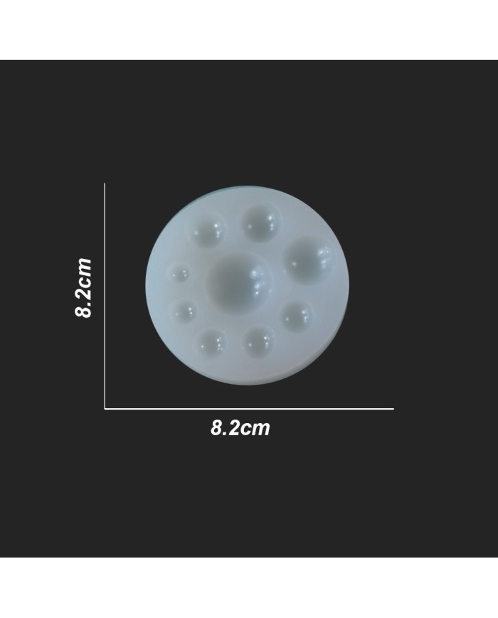 Kolye Reçine Epoksi,Mum,Sabun ve Beton Kalıbı - Minik Yuvarlaklar -Kod:09