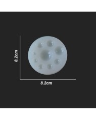 Kolye Reçine Epoksi,Mum,Sabun ve Beton Kalıbı - Minik Yuvarlaklar -Kod:09