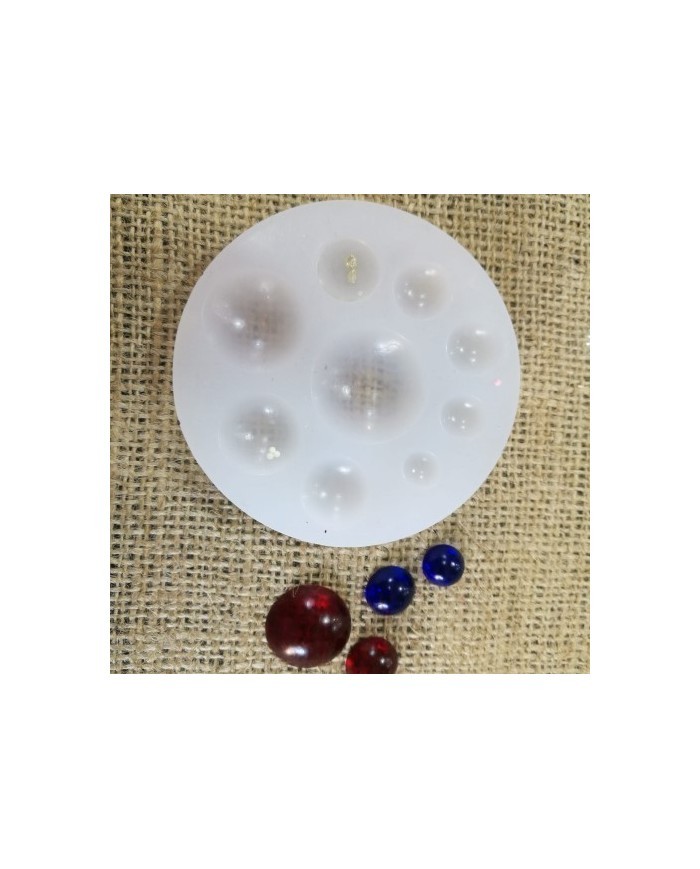 Kolye Reçine Epoksi,Mum,Sabun ve Beton Kalıbı - Minik Yuvarlaklar -Kod:09