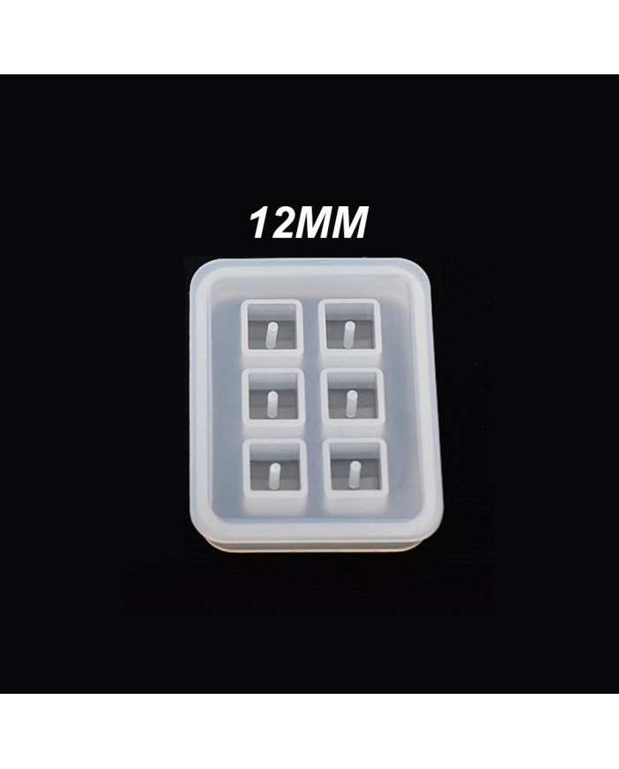 Boncuk Reçine Epoksi Kalıp - Kare - 12 mm -Kod:164