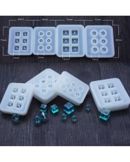 Boncuk Reçine Epoksi Kalıp - Kare - 12 mm -Kod:164