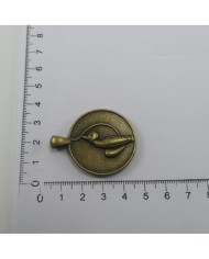 Metal Kolye Ucu - Kedili Adet Seçiniz 25 Renk Seçiniz Bakır