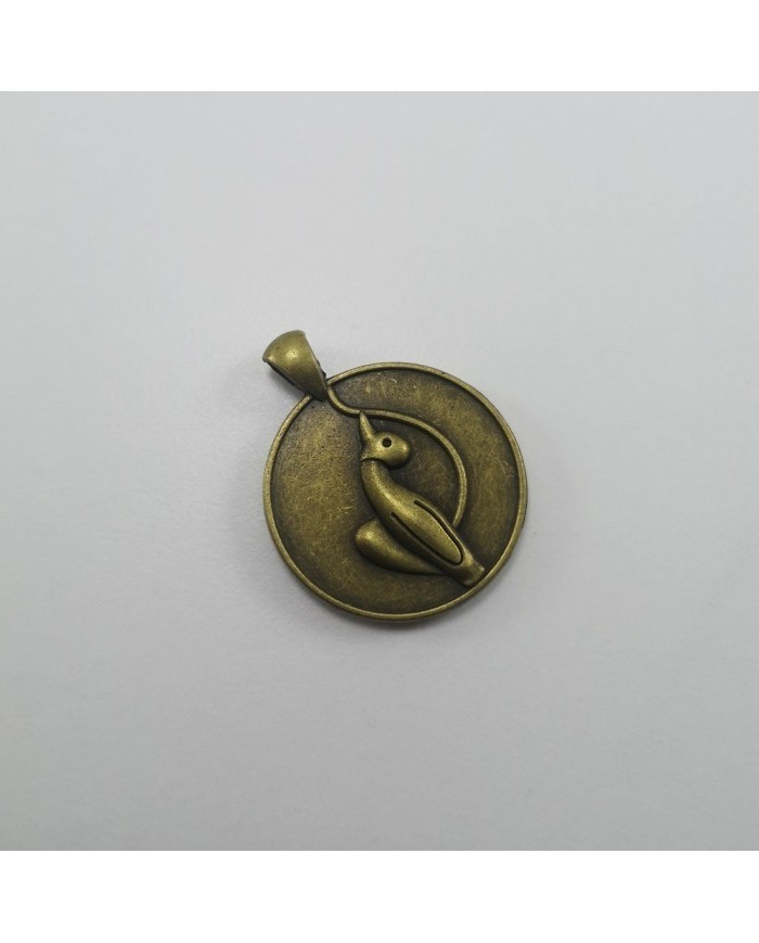 Metal Kolye Ucu - Kedili Adet Seçiniz 25 Renk Seçiniz Bakır