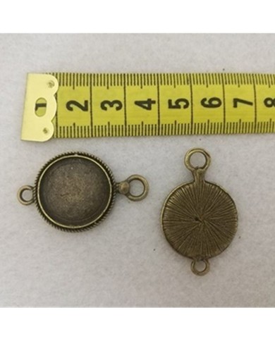 Metal Kolye Ucu Antika Yuvarlak Metal Kolye Ucu Antika Yuvarlak