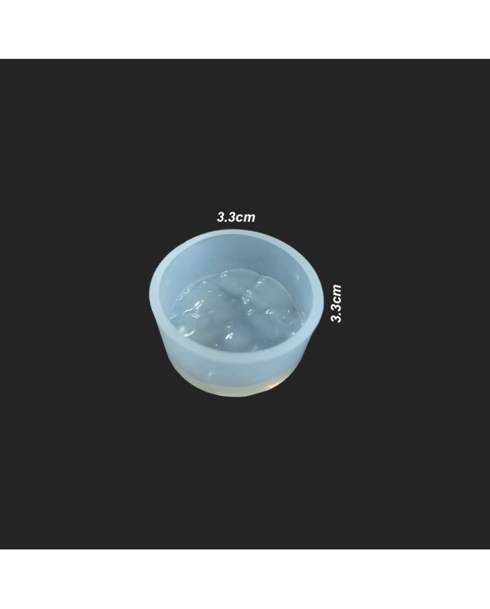 Kolye Reçine Epoksi Kalıp - Dalgalı Yuvarlak -Kod:74