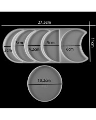 Ay Kalıp seti -Reçine Epoksi ve Beton Kalıbı -Kod:356