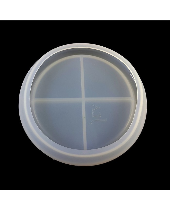 Tek Şekerli ( Çay Tabağı ) - Epoksi ve Beton Silikon Kalıbı-Kod:328