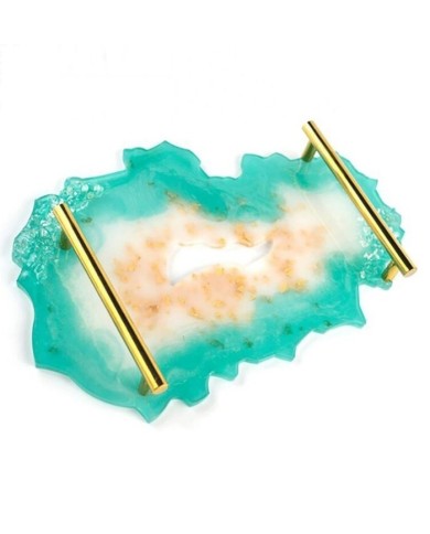 Tepsi Ortası Delik Kütük Modeli Epoksi Reçine ve Beton Silikon Kalıbı -Kod:341