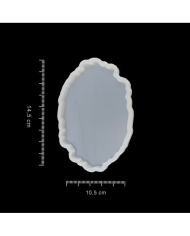 Bardak Altı Reçine Epoksi Kalıp - Oval Dalgalı - B16