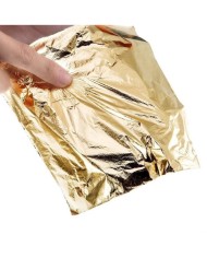 5 Adet Yaprak Varak - Varak Kağıt-Gold