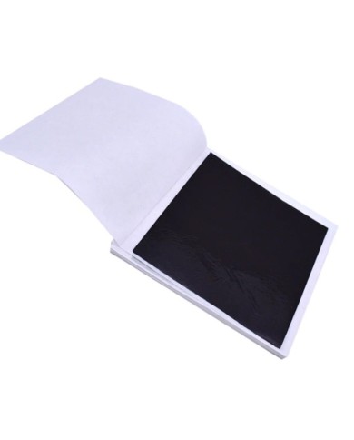 5 Adet Yaprak Varak - Varak Kağıt-Siyah