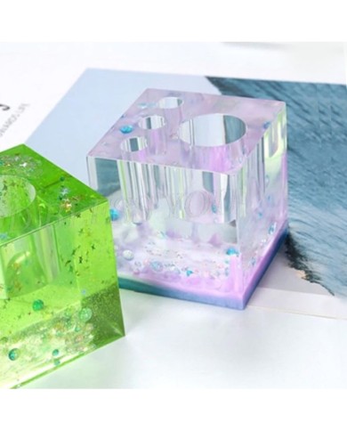 Epoksi Reçine ve Beton Kalemlik Kalıbı -Kod:916