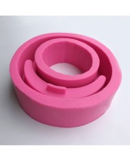 Beton Saksı Dekoratif Kalıbı - Yuvarlak