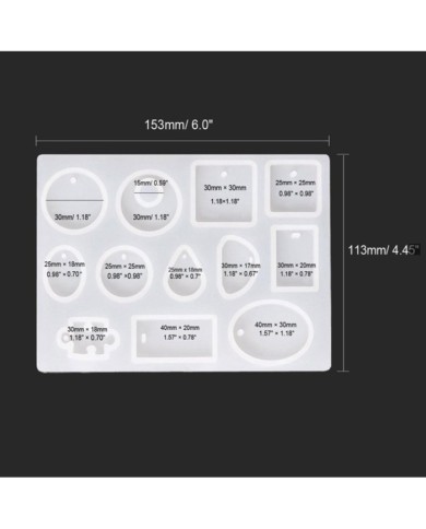 EPOKSİ REÇİNE ÇOKLU TAKI SİLİKON KALIP - 218
