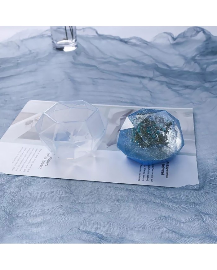 Altıgen Şekilli - Reçine Epoksi ve Mum Kalıbı 6.5 cm -Kod:1015