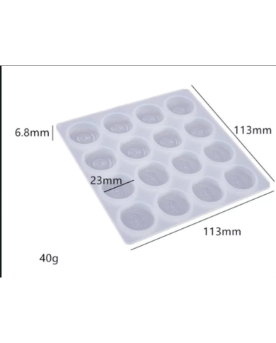 Tavla Dama Pulu Reçine Epoksi ve Beton Kalıbı -Kod:918