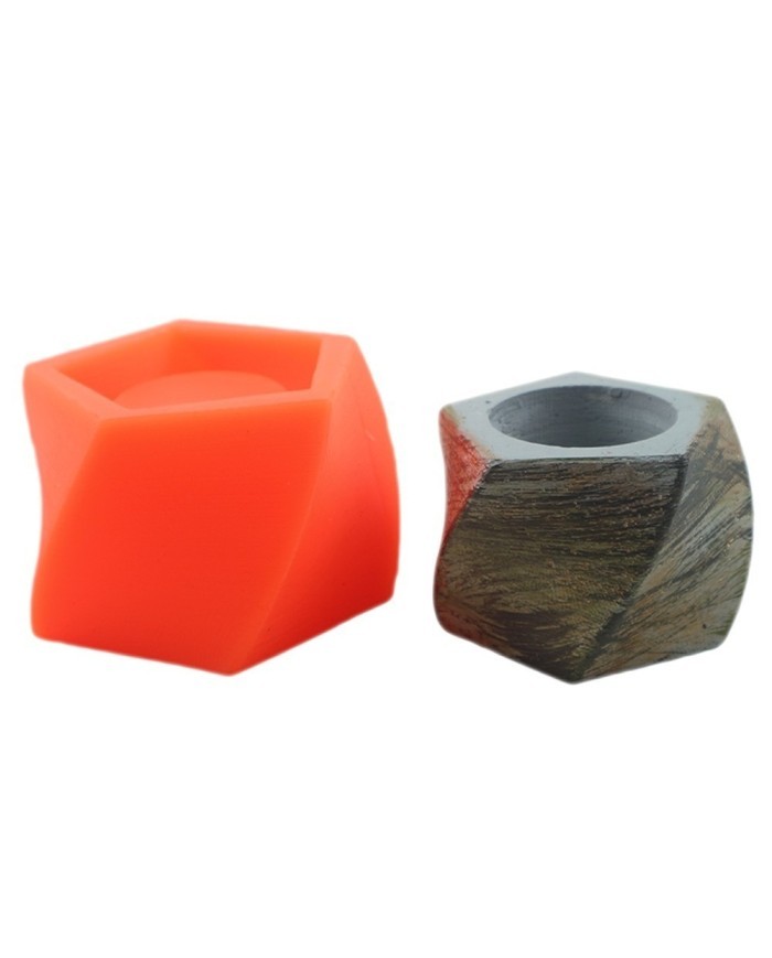 Spiral Geometrik Beton Saksı Silikon Kalıp - 121