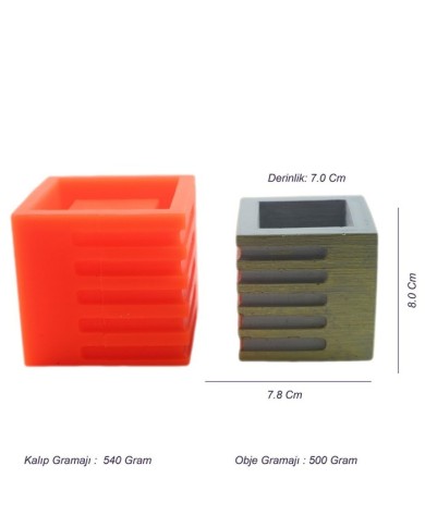 Beton Saksı Silikon Kalıp - 145