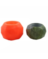 Yuvarlak Geometrik Beton Saksı Silikon Kalıp - 150