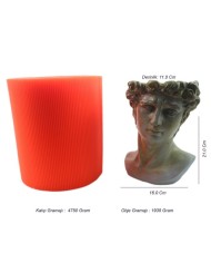 Sezar Beton Saksı Silikon Kalıp - 155