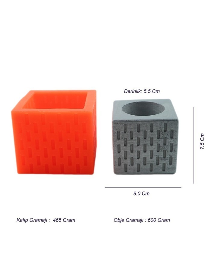 Beton Saksı Silikon Kalıp - 161