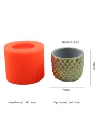 Beton Saksı Silikon Kalıp - 166