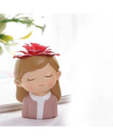 Kız Çocuk Beton Saksı Silikon Kalıp - 173