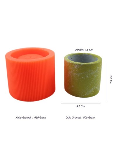 Beton Saksı Silikon Kalıp - 177