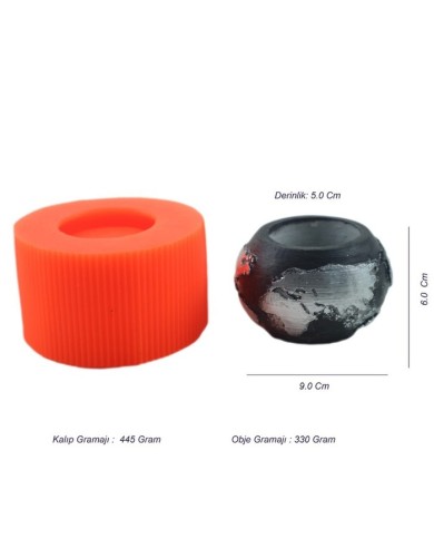 Beton Saksı Silikon Kalıp - 188