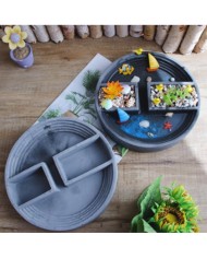 Beton Saksı ve Yuvarlak Dekoratif Kalıbı B215