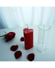 Mika Mum Kalıbı - Kalp Model Mum Kalıbı - 111
