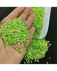 Üçgen Pul Kırığı - Parlak Fosfor Yeşil 10 gr